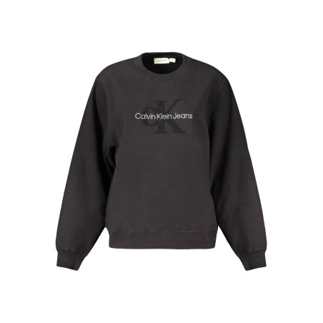 CALVIN KLEIN SWEATSHIRT WITHOUT ZIP WOMEN BLACK