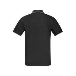 HUGO BOSS POLO MANICHE CORTE UOMO NERO