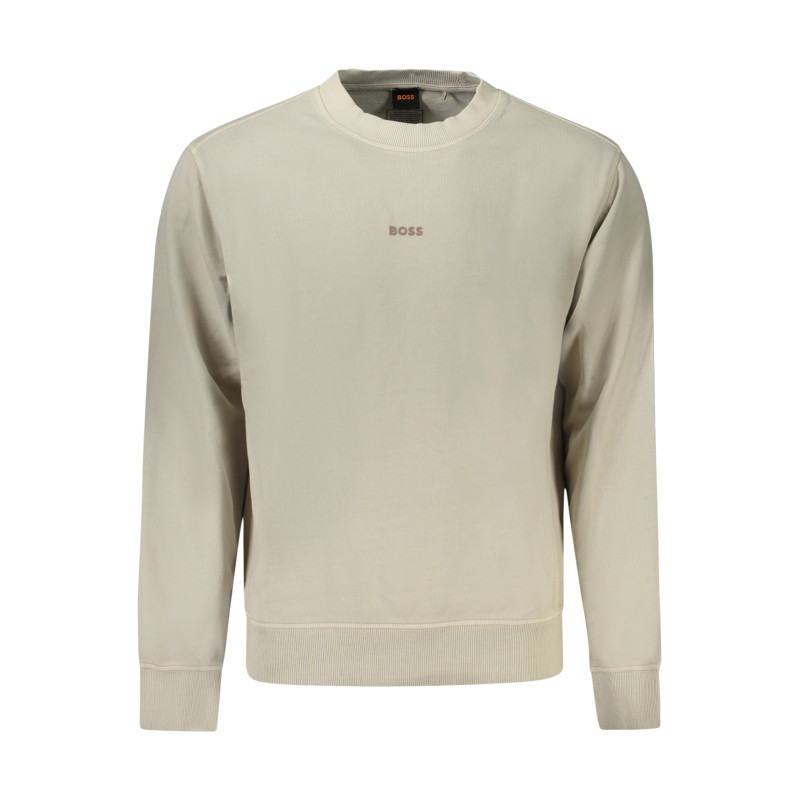 HUGO BOSS SWEATSHIRT OHNE REISSVERSCHLUSS HERREN BEIGE