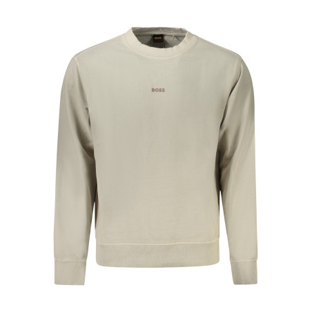 HUGO BOSS SWEATSHIRT OHNE REISSVERSCHLUSS HERREN BEIGE
