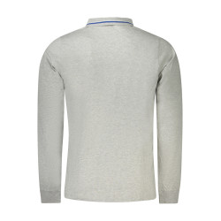 NORWAY 1963 MEN&39S LONG SLEEVE POLO SHIRT GREY