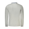 NORWAY 1963 MEN&39S LONG SLEEVE POLO SHIRT GREY