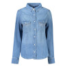 GUESS JEANS LONG SLEEVE SHIRT WOMEN BLUE