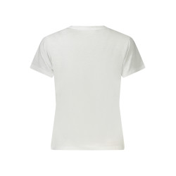 GUESS JEANS T-SHIRT MANICHE CORTE DONNA BIANCO
