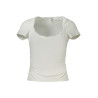 GUESS JEANS T-SHIRT MANICHE CORTE DONNA BIANCO