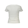GUESS JEANS T-SHIRT MANICHE CORTE DONNA BIANCO
