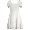 GUESS JEANS KURZES KLEID FRAUEN WEISS