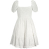 GUESS JEANS KURZES KLEID FRAUEN WEISS