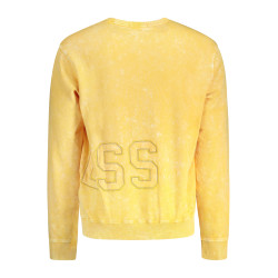 GUESS JEANS SWEATSHIRT OHNE REISSVERSCHLUSS HERREN GELB
