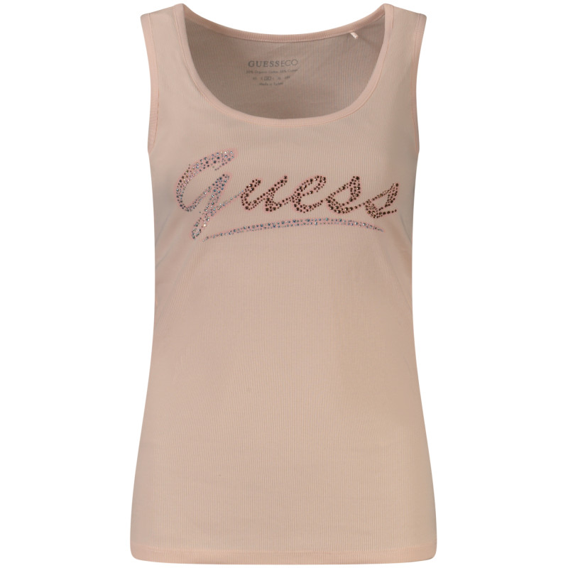 GUESS JEANS WOMEN&39S PINK TANK TOP