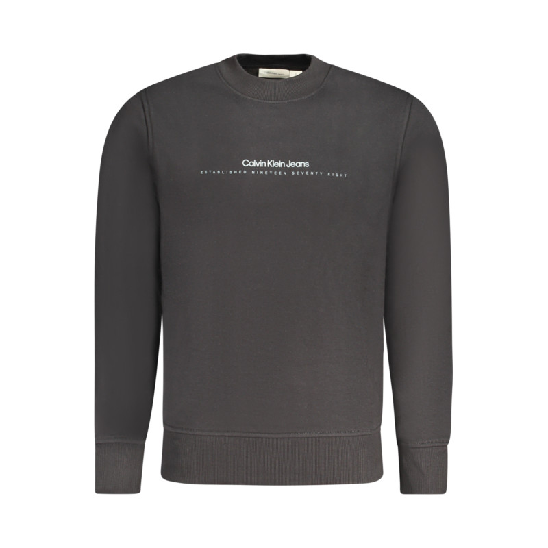 CALVIN KLEIN MEN&39S BLACK ZIP-UP SWEATSHIRT