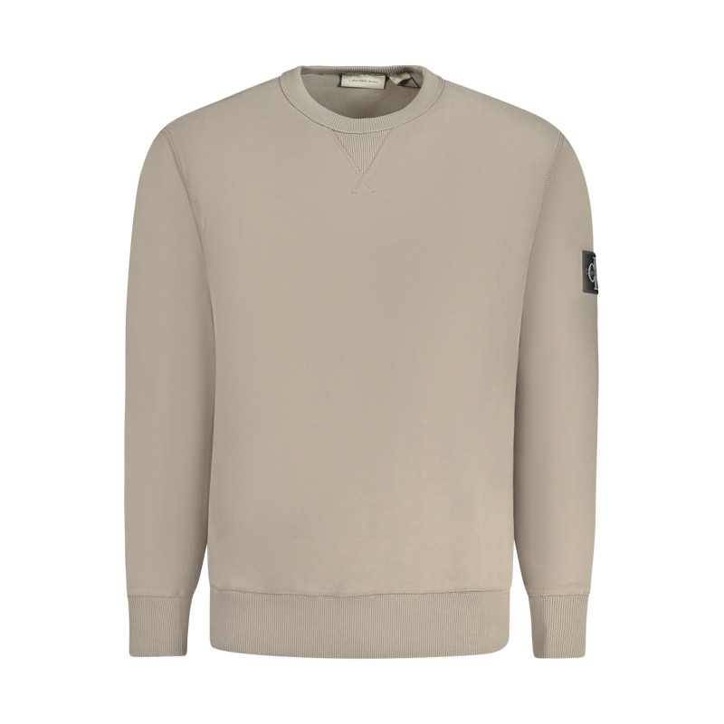 CALVIN KLEIN SWEATSHIRT WITHOUT ZIP MEN BEIGE
