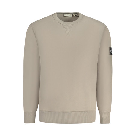 CALVIN KLEIN SWEATSHIRT WITHOUT ZIP MEN BEIGE