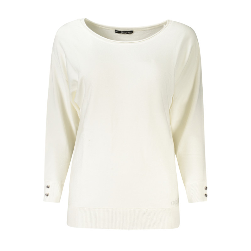 GUESS JEANS WEISSER PULLOVER FÜR DAMEN