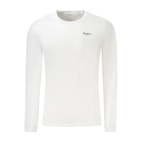 PEPE JEANS LANGARM-T-SHIRT HERREN WEISS