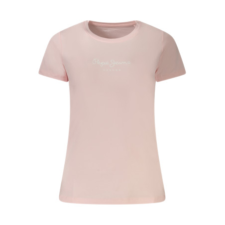 PEPE JEANS T-SHIRT MANICHE CORTE DONNA ROSA