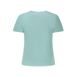 PEPE JEANS T-SHIRT MANICHE CORTE DONNA AZZURRO