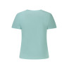 PEPE JEANS T-SHIRT MANICHE CORTE DONNA AZZURRO