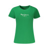 PEPE JEANS T-SHIRT MANICHE CORTE DONNA VERDE