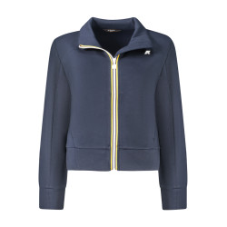 K-WAY FELPA CON ZIP DONNA BLU
