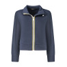 K-WAY FELPA CON ZIP DONNA BLU