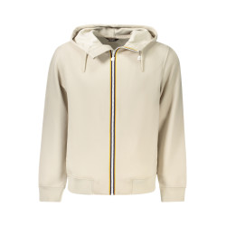 K-WAY FELPA CON ZIP UOMO BEIGE
