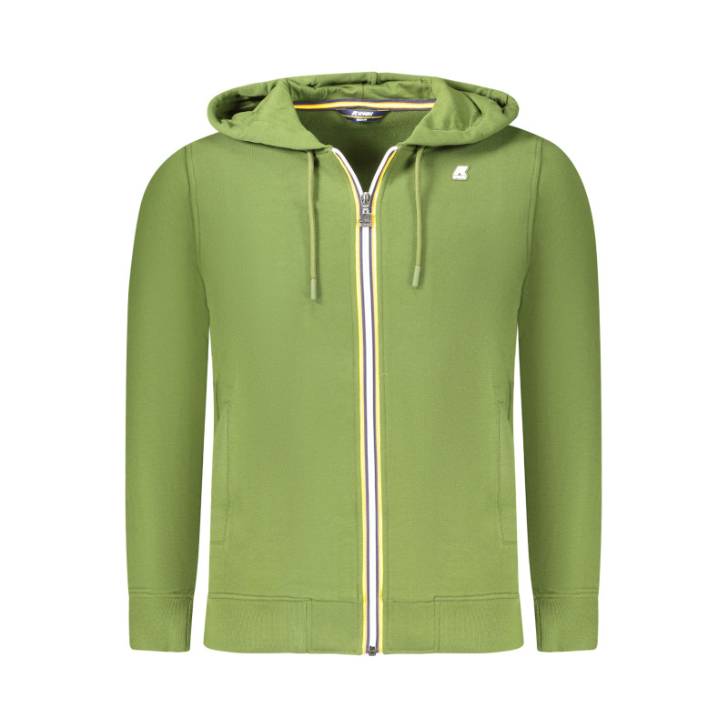 K-WAY SWEATSHIRT MIT ZIP-UP-MUSTER FÜR HERREN GRÜN