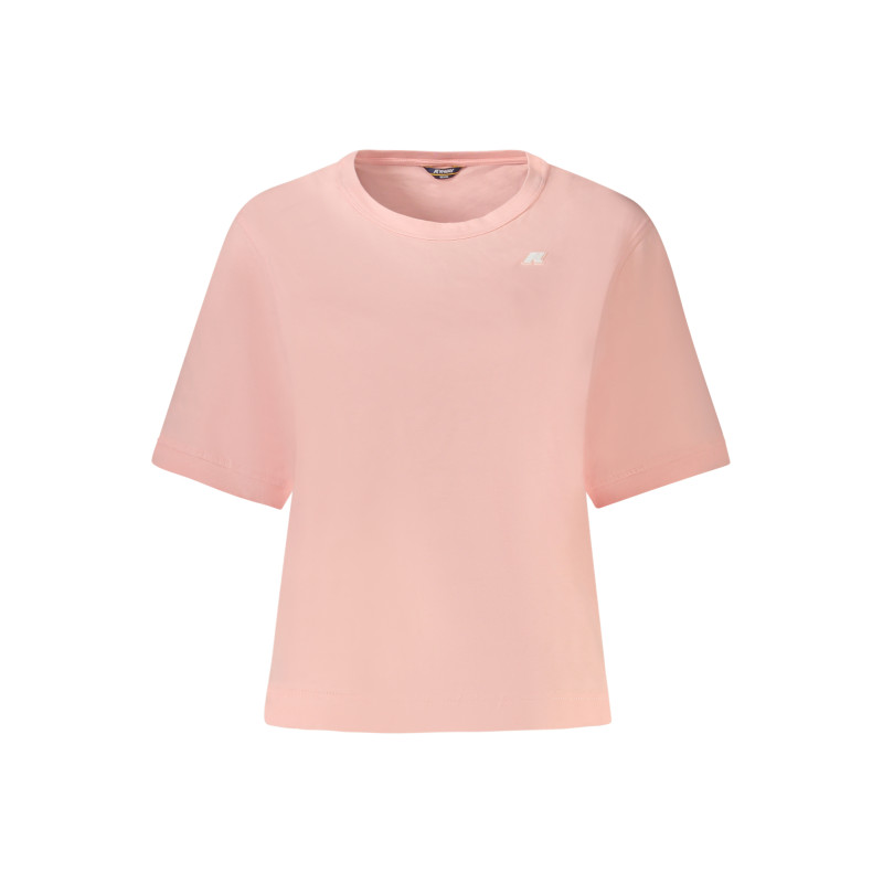 K-WAY T-SHIRT MANICHE CORTE DONNA ROSA
