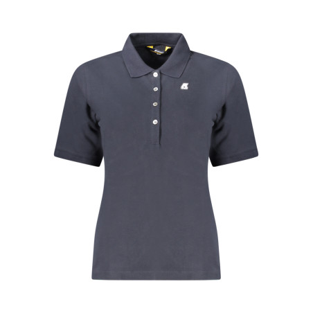 K-WAY POLO MANICHE CORTE DONNA BLU