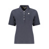 K-WAY POLO MANICHE CORTE DONNA BLU