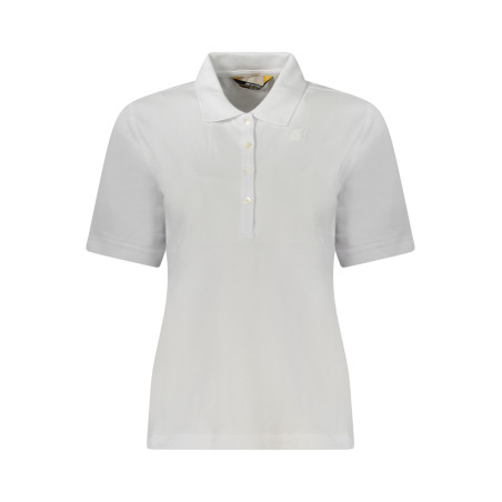 K-WAY POLO MANICHE CORTE DONNA BIANCO