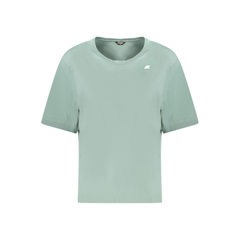 K-WAY T-SHIRT MANICHE CORTE DONNA VERDE