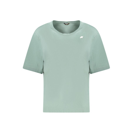 K-WAY T-SHIRT MANICHE CORTE DONNA VERDE