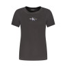 CALVIN KLEIN T-SHIRT MANICHE CORTE DONNA NERO