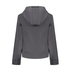 K-WAY FELPA CON ZIP DONNA NERO