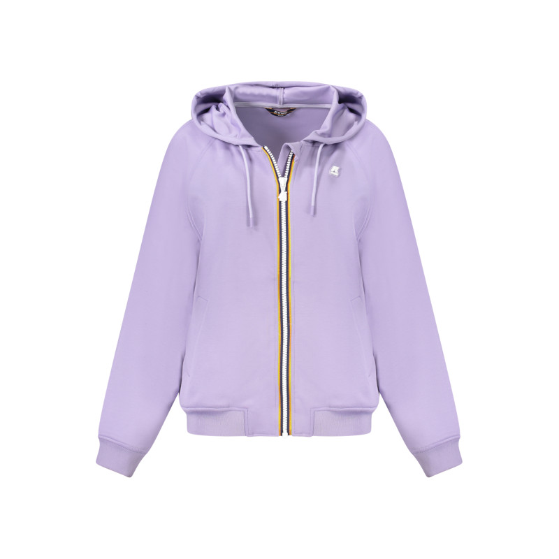 K-WAY WOMEN&39S PURPLE ZIP-UP SWEATSHIRT