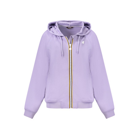 K-WAY WOMEN&39S PURPLE ZIP-UP SWEATSHIRT