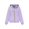K-WAY WOMEN&39S PURPLE ZIP-UP SWEATSHIRT