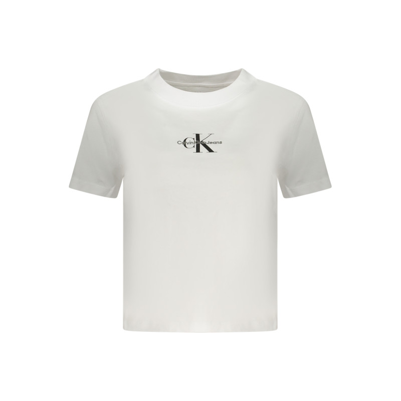 CALVIN KLEIN KURZARM-T-SHIRT DAMEN WEISS