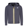 K-WAY FELPA CON ZIP BAMBINO BLU