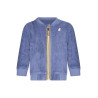 K-WAY FELPA CON ZIP BAMBINO BLU