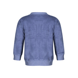 K-WAY FELPA CON ZIP BAMBINO BLU