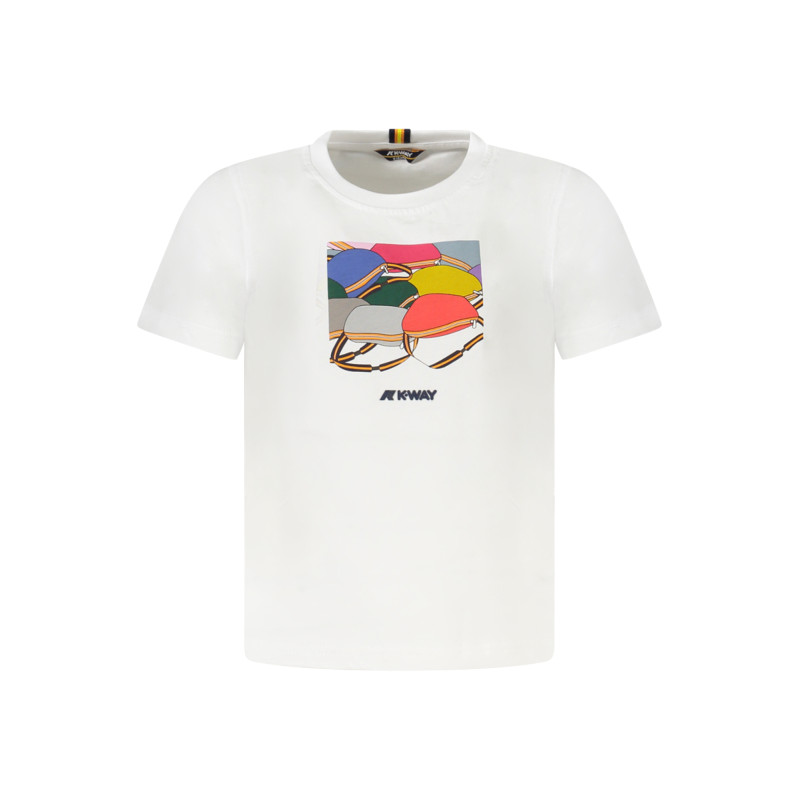 K-WAY KURZARM T-SHIRT KINDER WEISS