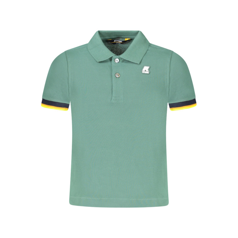 K-WAY POLO MANICHE CORTE BAMBINO VERDE