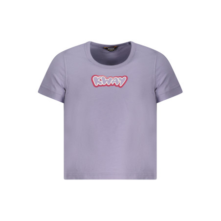 K-WAY T-SHIRT MANICHE CORTE BAMBINA VIOLA