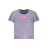 K-WAY T-SHIRT MANICHE CORTE BAMBINA VIOLA