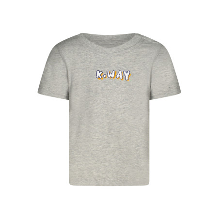 K-WAY KURZARM-T-SHIRT KINDER GRAU