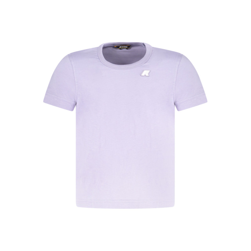 K-WAY T-SHIRT MANICHE CORTE BAMBINA VIOLA