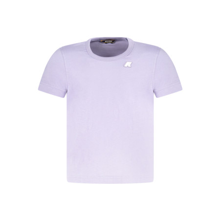 K-WAY T-SHIRT MANICHE CORTE BAMBINA VIOLA