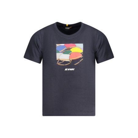 K-WAY T-SHIRT MANICHE CORTE BAMBINO BLU